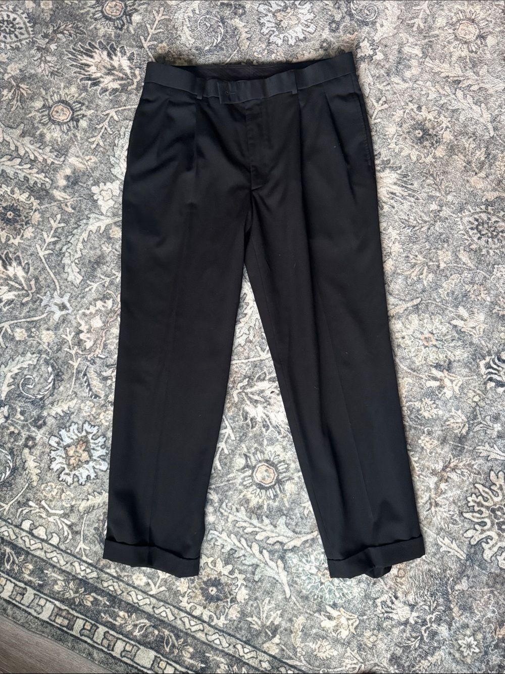 JF j. ferrar Men's Black Dress Pants